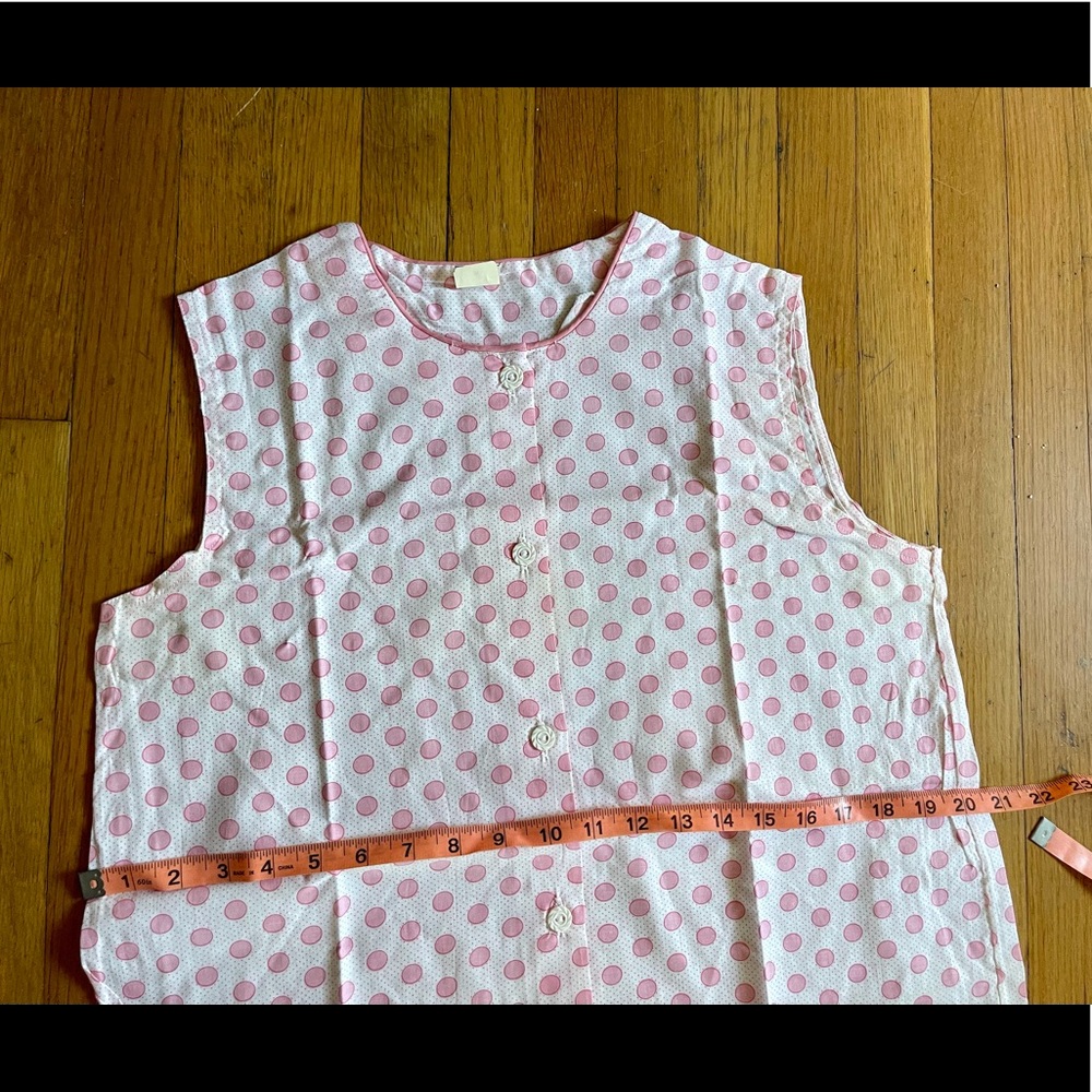 60s Vintage Dead-stock Pink Polka Dot PJ Set - Picture 8 of 10